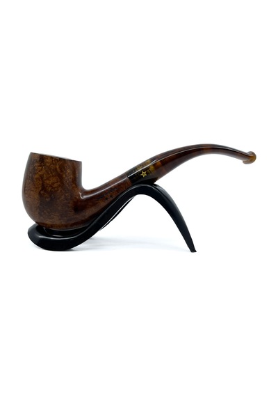 Şahin Sarı Yıldız Bent Apple 9 Mm Filtreli Ebonit Saplı Pipo X-160 237194