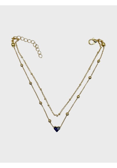 Arnes Jewelry Çelik Nazar Boncuklu Halhal Ar587nes Gold