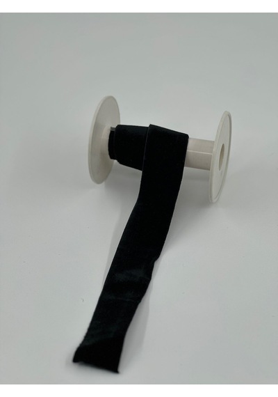 2 Cm Likralı Kadife Esnek -5 Metre-siyah