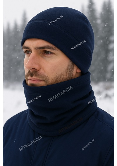Ritagarcia Polar Lacivert Bere Boyunluk 2.li Set