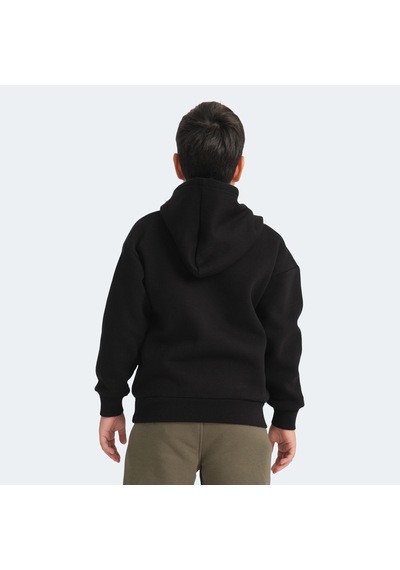 Slazenger LENE Çocuk Kapüşonlu Cepli Siyah Sweatshirt