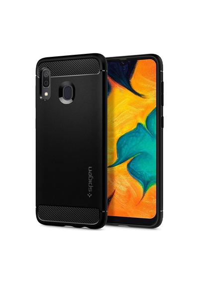 Tr Galaxy A30 İle Uyumlu Kılıf Rugged Armor Matte Black - 617cs26243