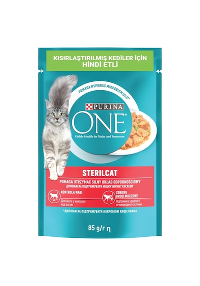Tr Hindi Etli Kısırlaştırılmış Kediler İçin Yaş Kedi Maması 85 Gram