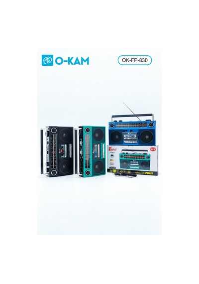 O-kam Fp-830 Bluetooth Kasetçalarlı Dört Bant Retro Radyo
