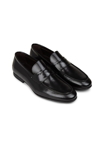 Deery Erkek Hakiki Deri Siyah Loafer Ayakkabı - 01988msyhc03 Siyah