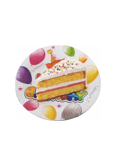 Akıllıelma - Aripack 24cm Desenli Lüx Kağıt Tabak 10lu