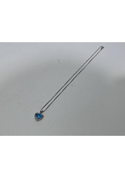 Mavi Taşlı 925 Ayar Gümüş Kolye Ucu 1,65 Gram