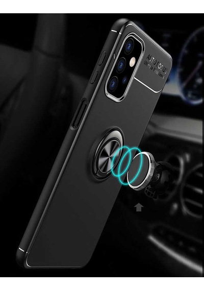 Galaxy A32 5g Kılıf Zore Ravel Silikon Kapak Siyah
