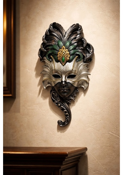 Emerald Venezia Mask Duvar Dekoru