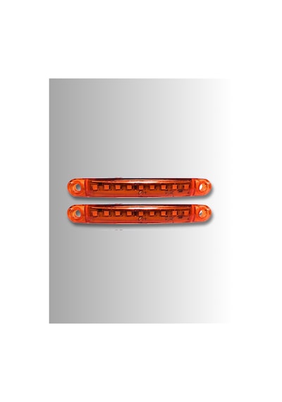 Motosiklet Otomobil 9 Ledli Turuncu Parmak Led Dekor Ve Farkındalık Ledi 2 Adet