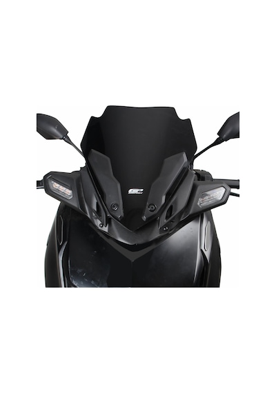 GP Kompozit  Yamaha XMAX 250 2024 Uyumlu Spor Ön Cam Siyah 40 cm