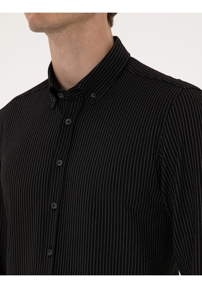 Pierre Cardin Erkek Siyah Gömlek Desenli 50311110-vr046 Siyah