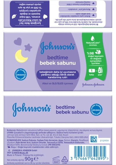 Johnsons Baby Bedtime Sabun 90 gr