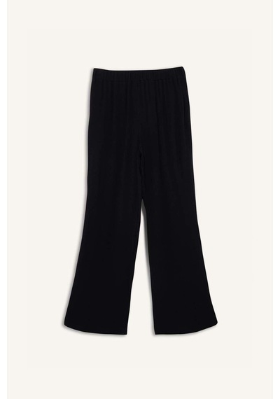 Defacto Relax Fit Beli Lastikli Uzun Twill Pantolon G0184ax25smbk81 Siyah