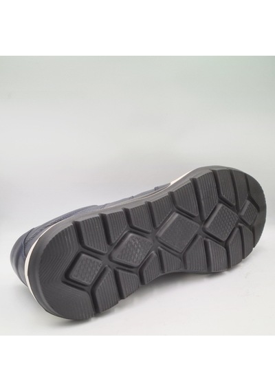 Libero 5223 Lacivert Hakiki Deri Erkek Günlük Sneaker Ayakkabı Lacivert