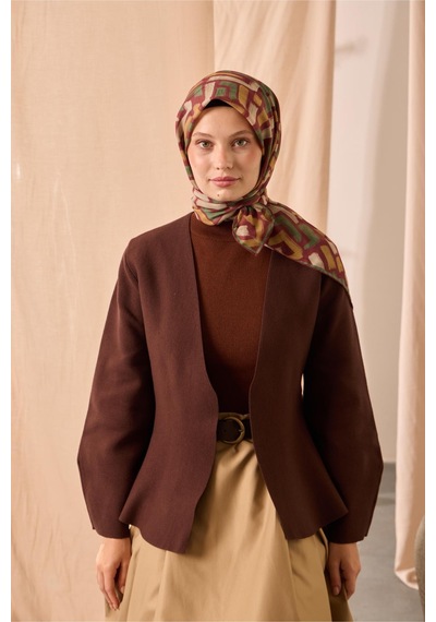 Silk Home Soft Eşarp 73096-07 Kiremit Bordo, Hardal, Yeşil, Küf Yeşili