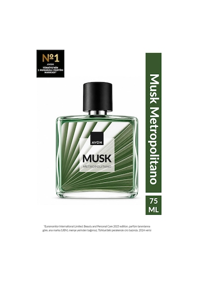Avon Musk Metropolitano Erkek Parfüm EDT 3 x 75 ML