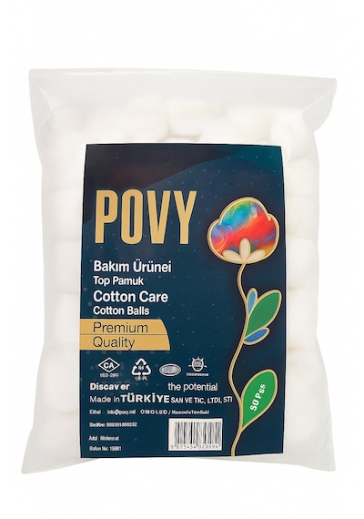 Povy Top Makyaj Pamuk