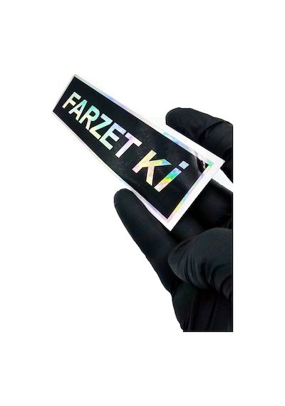 Farzet Ki Sticker Hologramlı Oto Sticker Oto Cam Yazısı - Farzet Ki Araba Cam Yazı Sticker