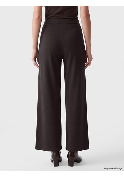 Lcw Everyday Kahverengi Loose Fit Kadın Pileli Kumaş Pantolon