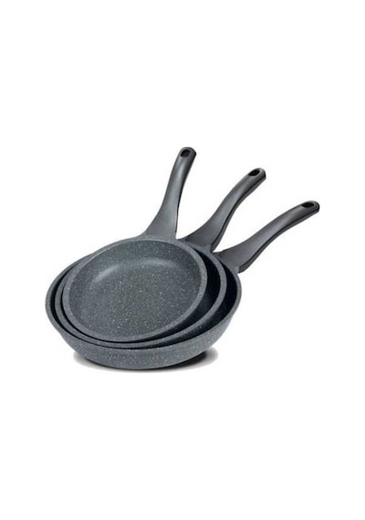 Wenlin Thermoad Granit Döküm Tava Seti 3'lü 20-24-28 Cm Gri Gri