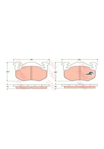 Citroen Xsara Arka Disk Fren Balatası 1997-2005 Trw