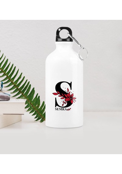 Kişiye Özel S Baş Harf Ve İsimli Metal Suluk (500 Ml.)