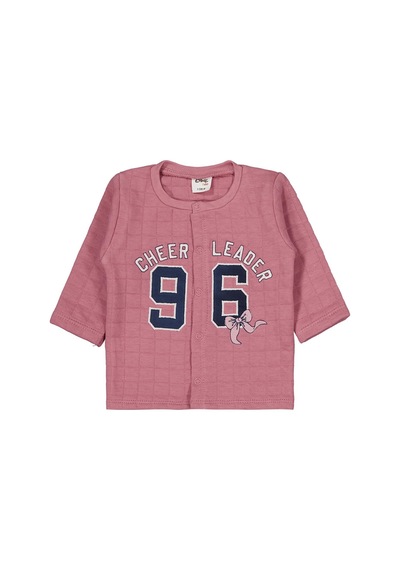 Civil Baby 96 Nakışlı 1-9 Ay Pijama Takımı - Pembe Gülkurusu
