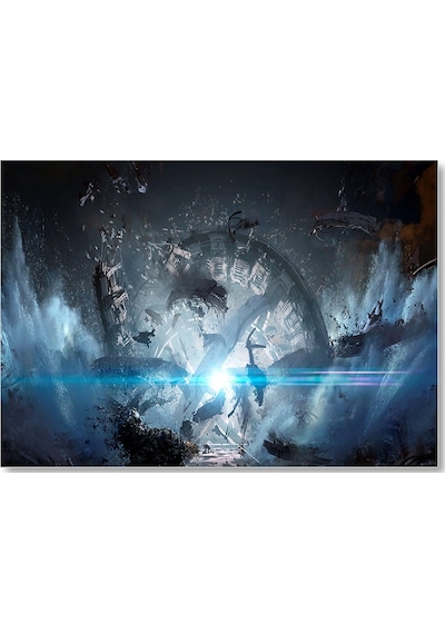 Cakasepetim Titanfall Patlama Konsept Art Ahşap Mdf Tablo
