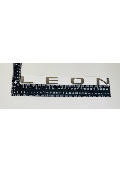 Leon 2007 - 2020 Arka Bagaj Yazısı Krom