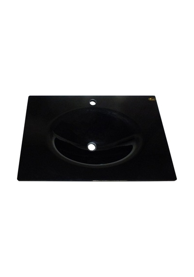 Cam Lavabo 15 MM 100 x 56 CM Siyah