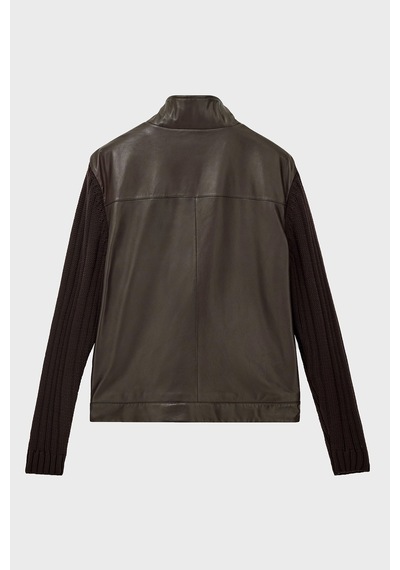 Emporio Armani Deri Dik Yaka Fermuarlı Ceket Erkek Ceket Em007276 Af29262 U6029 Koyu Kahve Emporio Armani Deri Dik Yaka Fermuarlı Ceket Erkek Ceket Em007276 Af29262 U6029 Koyu Kahve