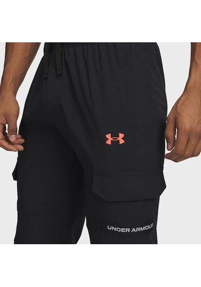 Under Armour Tech Utility Woven Erkek Siyah Polo Yaka Tişört