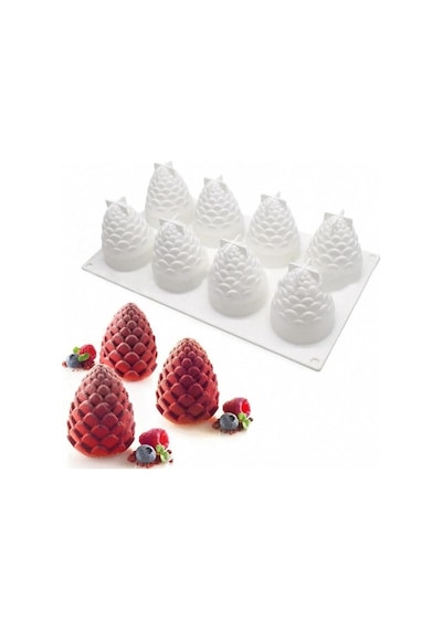 Ananas Şekilli 3d Silikon Pasta Mum Çikolata Sabun Kek Kalıbı Goldcakes