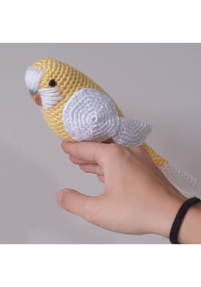 Amigurumi Kuş Oyuncak Muhabbet Kuşu Sarı