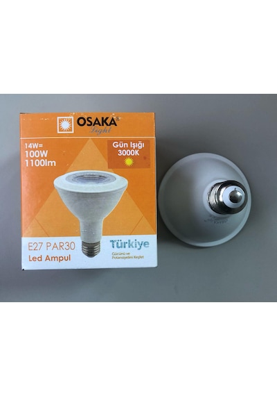 5 Adet Osaka E27 Par 30 Led Lamba 14w 100w 1100 Lümen 3000k Sarı