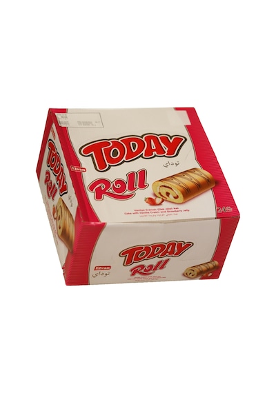 Today Swiss Roll Çilek Kremalı Kek 35 Gr 24 Adet (1 Kutu)