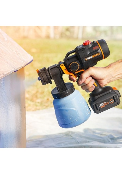 Worx Wx020.9 20volt Kömürsüz Devir Ayarlı Boya Tabancası + 4 Parç