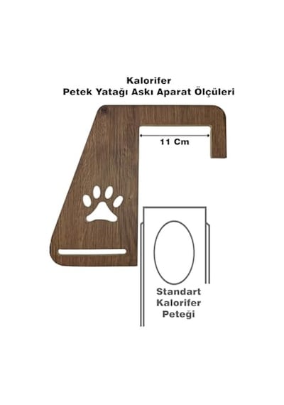 Kedi Kalorifer Petek Yatağı Peluş Pembe, 30 X 40 Cm Açık Bej