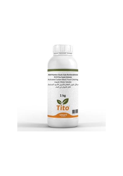 Bitkisel Karbon Aktif Karbon Siyahı Gıda Renklendiricisi E153 Sıvı Suda Çözünür 1 Kg