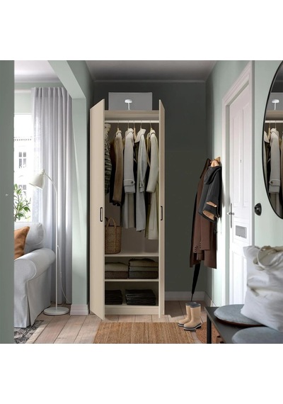 Ikea Gri Modern Kapaklı Gardırop 75x60x201 Cm