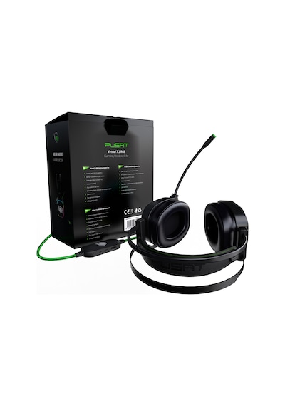 Pusat Lite 7.1 Surround Ses RGB Hafif Oyuncu Kulaklığı