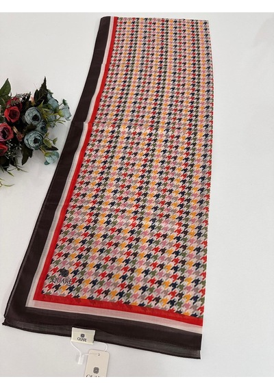 Quare Soft Pamuklu Desenli Şal Ldsq1007-28651 Çok Renkli