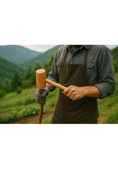 Proalet Ahşap Tokmak, El Yapımı Doğal Ağaç, Marangozluk Tokmağı, Gemicilik El Aleti, Mutfak, Kuruyemiş Ve Zanaat İçin, Ergonomik Saplı, Tahta, Dayanık