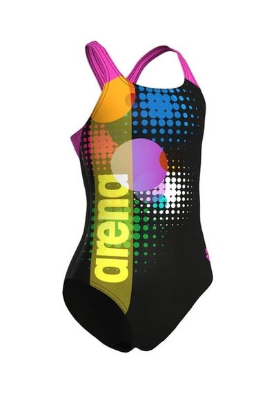 Arena Girls Swimsuit Dots Swim Pro Back Black Multicolor Shocking Pink Kız Çocuk Yüzücü Mayosu 010745559 Çok Renkli Arena Girls Swimsuit Dots Swim Pro Back Black Multicolor Shocking Pink Kız Çocuk Yüzücü Mayosu 010745559 Çok Renkli