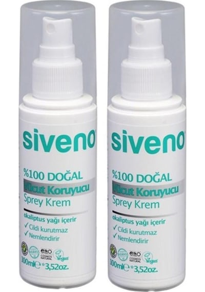 Siveno Doğal Vücut Koruyucu Sprey Krem 2 x 100 ML