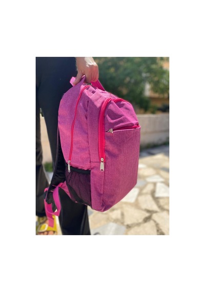 Günlük Seyahat Okul Sırt Çantası Mor Açık Pembe Çok Renkli