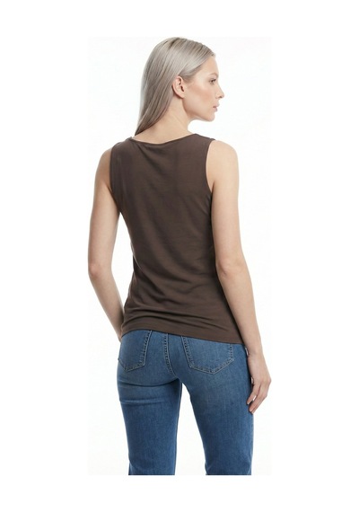 LOFT Slim Fit Kadın Bluz K.kol Lf2043642 Q1.v1 Kahverengi