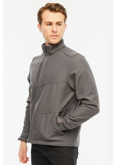 Uniprom Softshell Mont Içi Polarlı Su Ve Rüzgar Geçirmez Pro Model Gri Erkek Gri