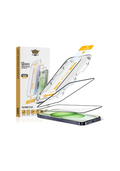 Buff Apple iPhone 15 Plus Uyumlu 5d Easyfit Ekran Koruyucu